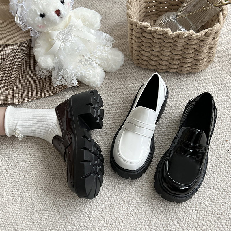 Round Toe All Matching Platform Height Increasing Shoes