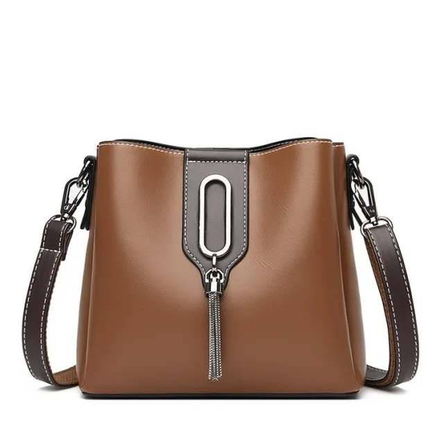 Women's Large capacity Simple Commuter One shoulder Messenger Bag Brown - Shop at LoveMi