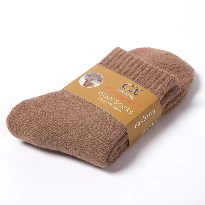 Thick Thermal Winter Socks, Warm Terry-Lined Crew Socks, 5-Pair Pack - detail photo 11