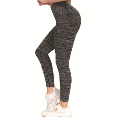 Women's Nude Yoga Pants Leopard Print Quick Dry High Waist Tight - Zebra Grey - View 1