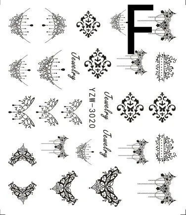 Black Butterfly Nail Art Stickers Accessories - Shop at LoveMi
