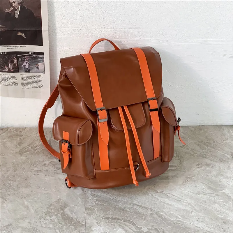 Men's Large-capacity Travel Backpack - Coffee