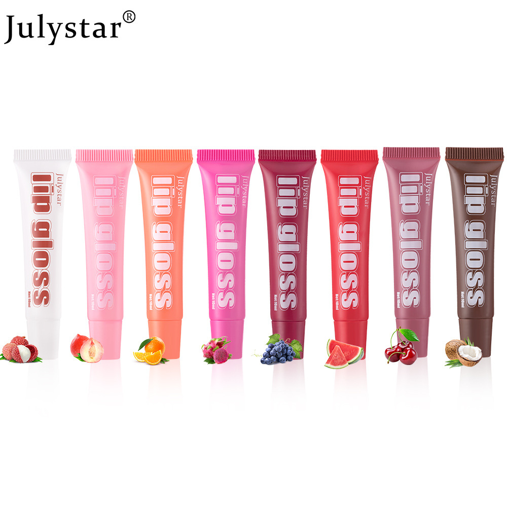 Fruit Flavored Long-lasting Moisturizing Lip Gloss, Moisturizing And Transparent, 8-pack Moisturizing Lip Gloss, Lip Makeup 6