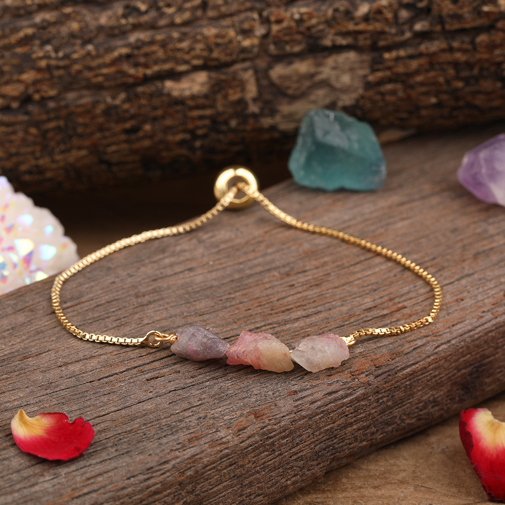 Sterling Silver Ladies Bracelet Natural Stone