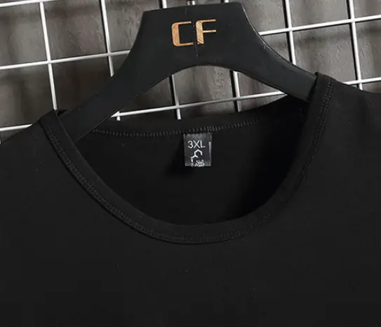 Short-sleeved T-shirt Male Plus Fat Plus Size Youth Sports And Leisure Ice Silk Suit