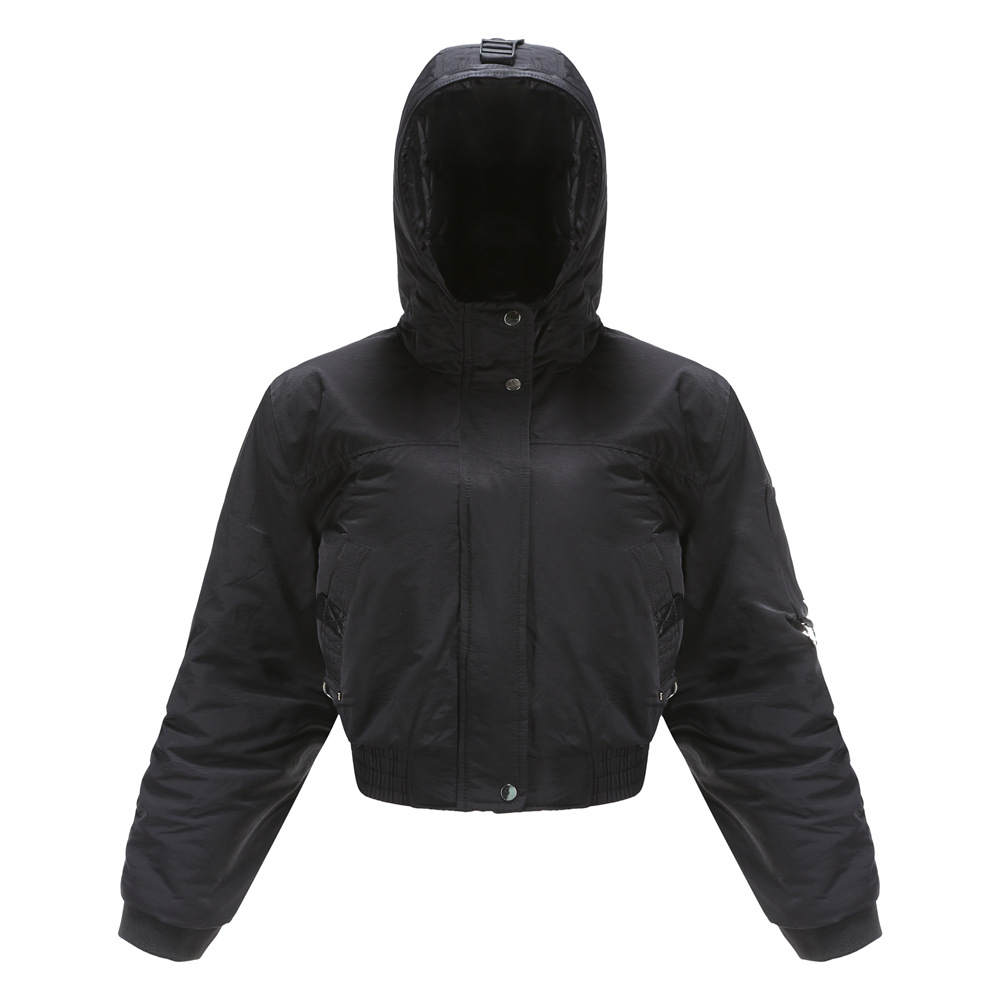 Women's Fashion Loose Long Sleeve Short  Casual Cotton Jacket