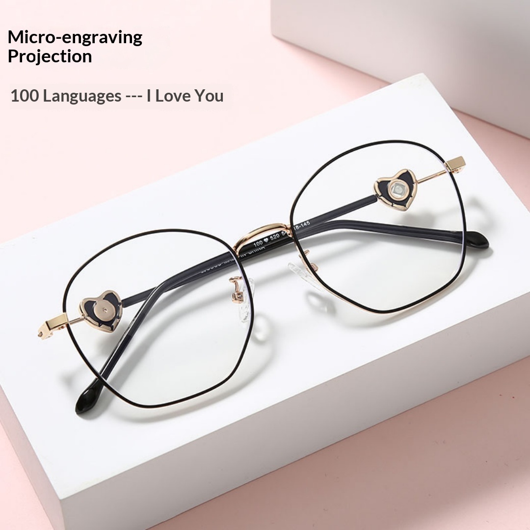 Lijia Anti Blue Light Goggles Projection Micro Carving Fashionable Diamond Inlaid Glasses 520 - Image 5