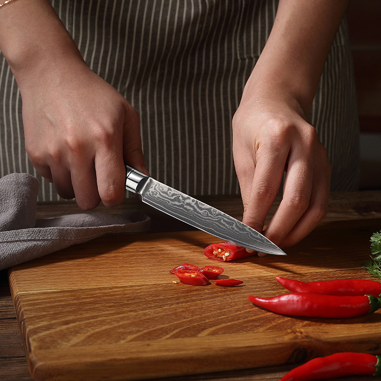 Title 8, Kitchen Knives With Resin Coloured Wooden Handles