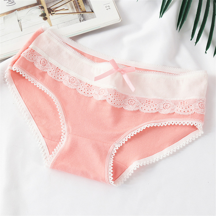 Title 8, Candy Color Cotton Ladies Cute Bow Panties