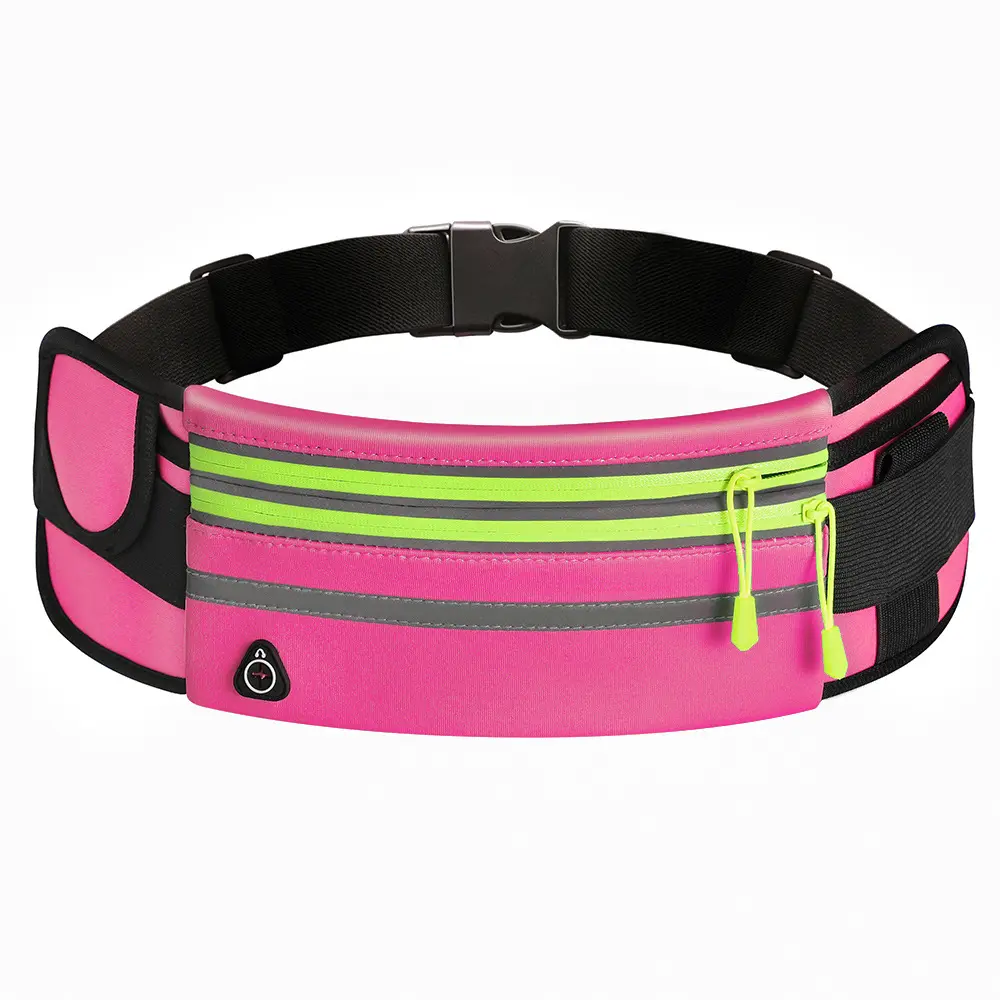 Double Zippers Waist Bags Waterproof Sports Running