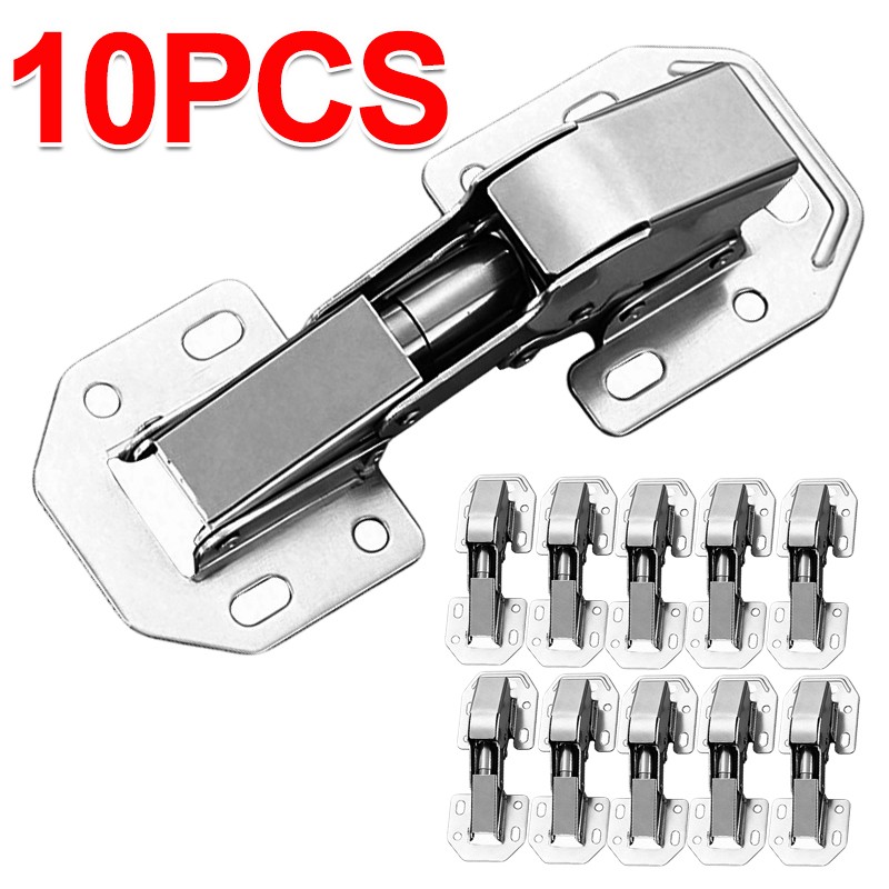 10X 90Degree Hidden Hinges Frameless Cabinet Large Angle Soft Closing UK — image 4