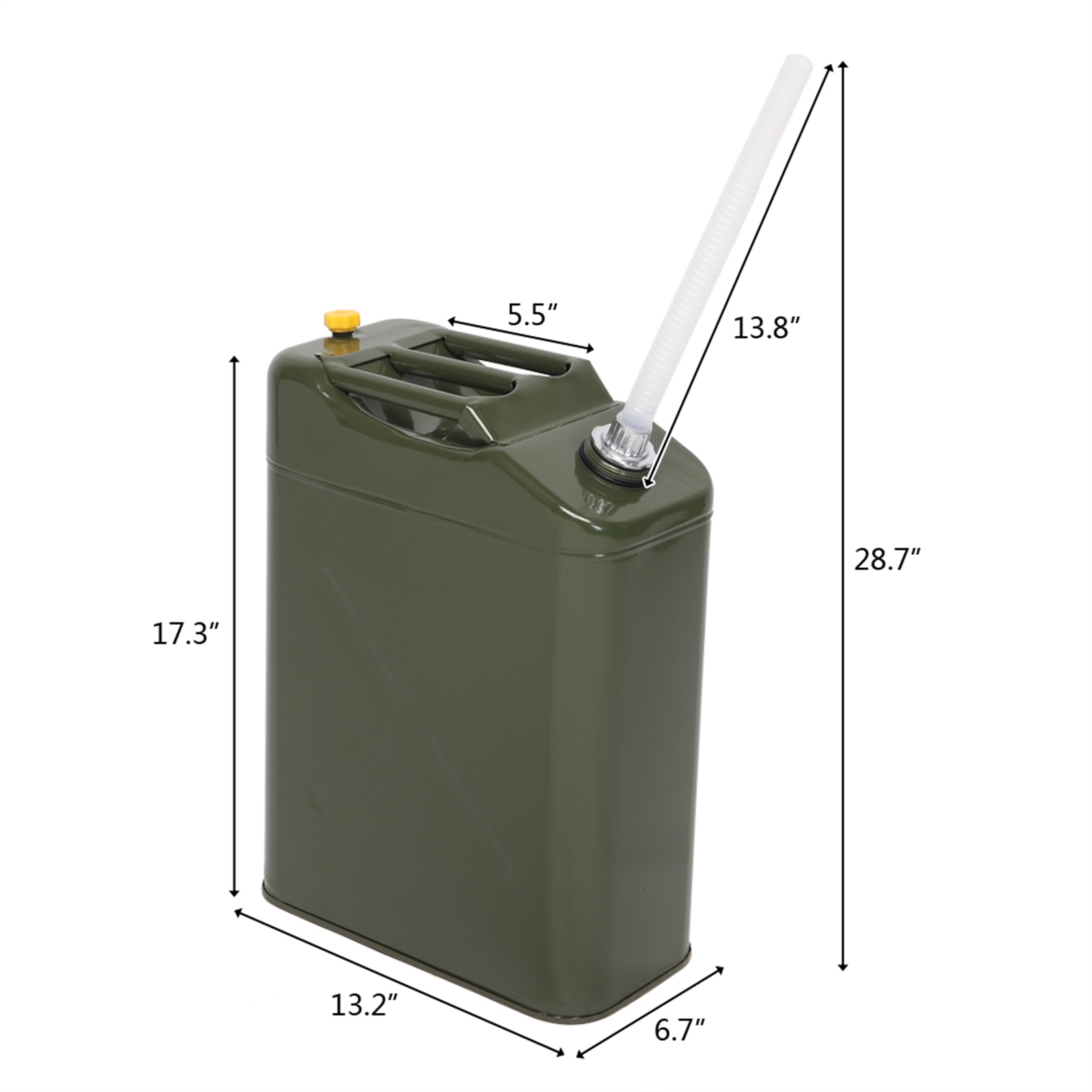 Iron 20L 0.6mm Oil Drum Green