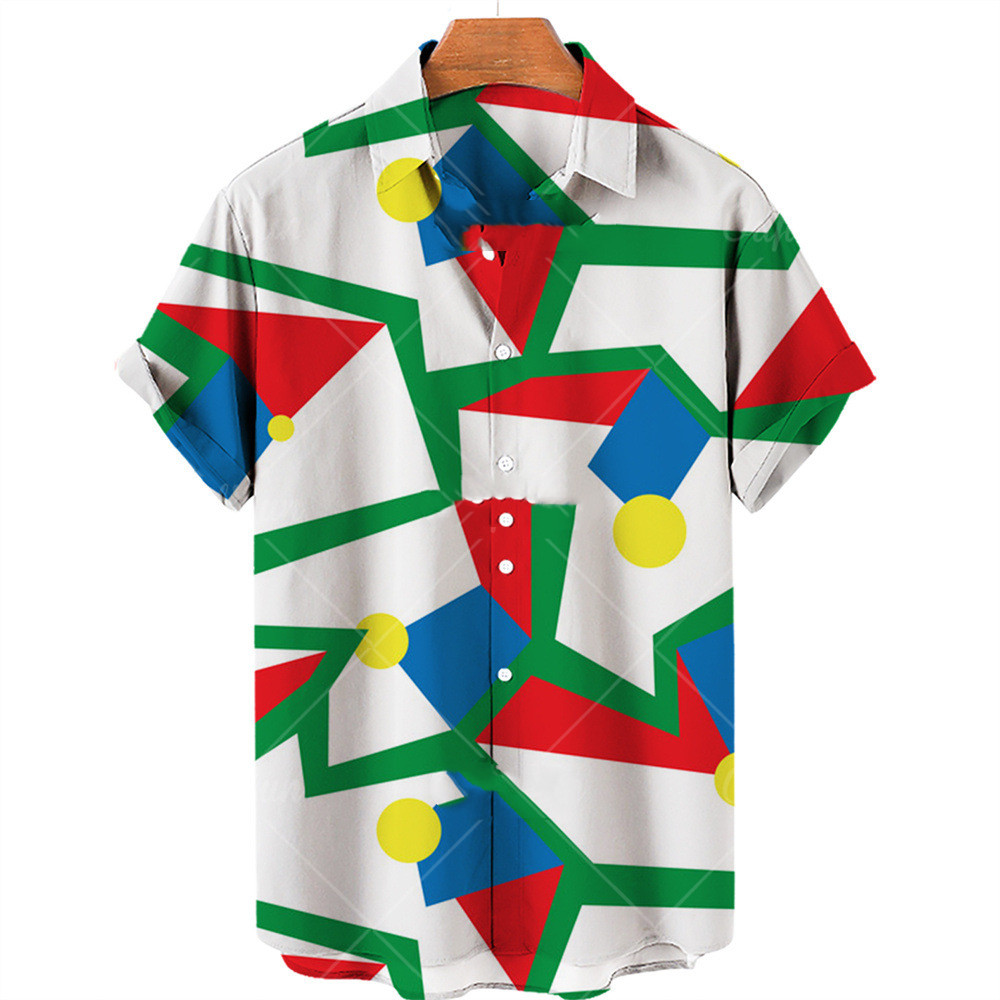 Title 10, Nieuw casual shirt met korte mouwen Graffiti-se...