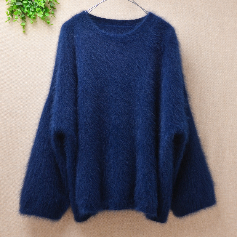 Navy blue bell sleeve