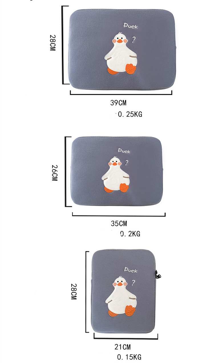 Cartoon Cute Duck Embroidery Ins Niche Design Tablet Case — foto 2