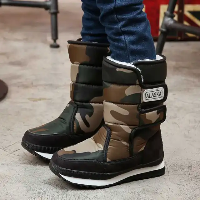 Snow boots warm and antiskid boots Green - Shop at LoveMi