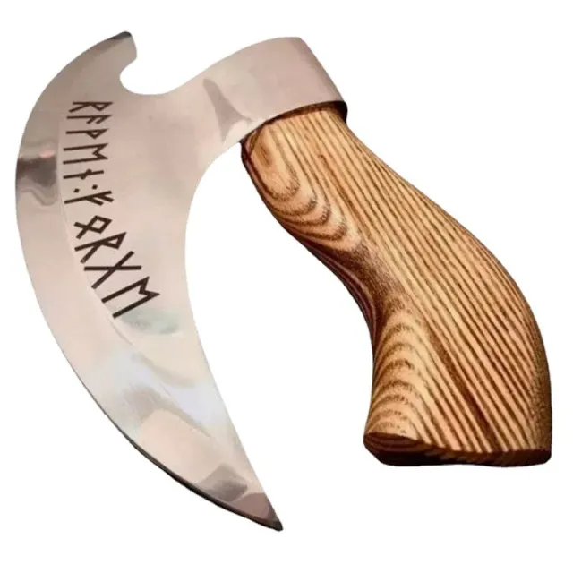 Viking Hatchet Handmade Pizza Cutting Axe Stainless Steel Premium Blade Cutting Axe - Shop at LoveMi