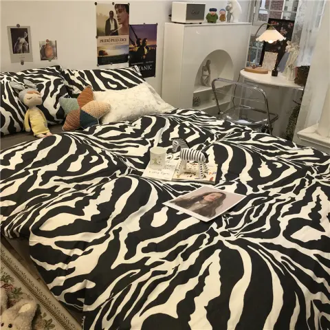 Zebra Pattern Bed Four-piece Set
