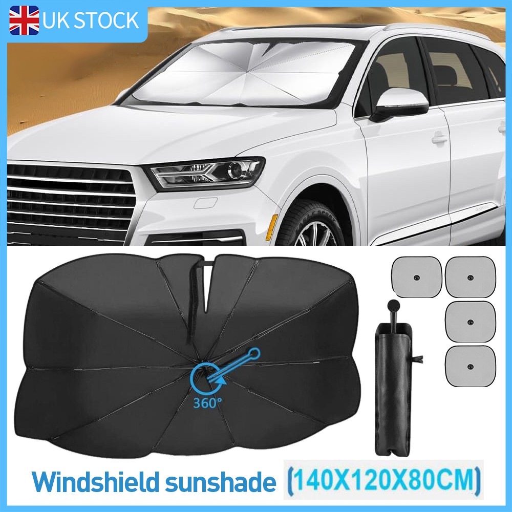 Car Windshield Sun Shade Umbrella Foldable Front Window Cover Sunshade Visor — image 6