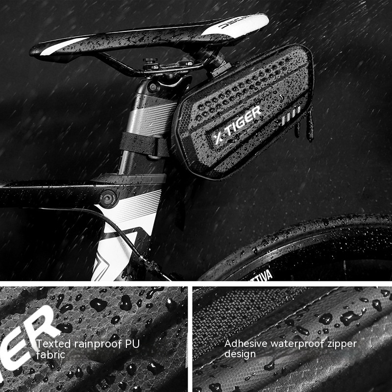 Bicycle Hard Shell Tail Bag Cycling Fixture Storage - Image 4