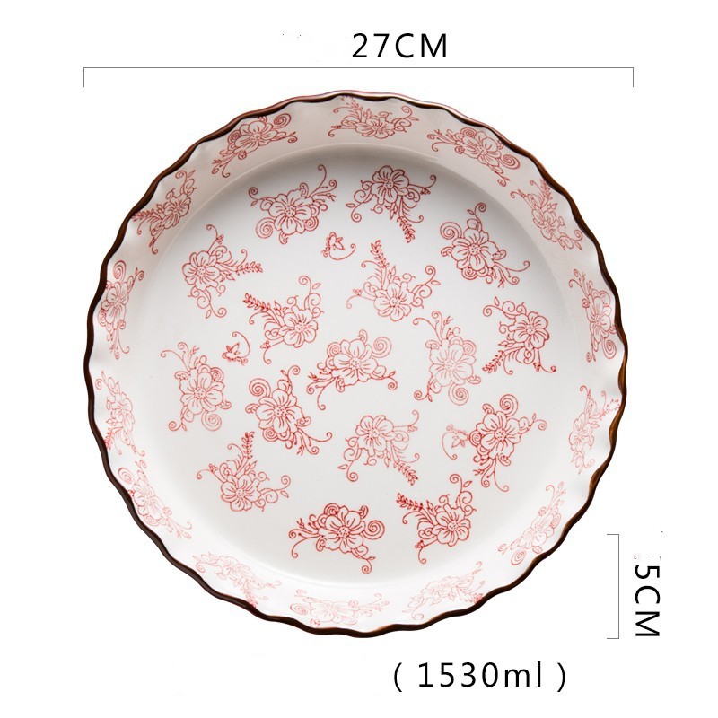 Red isolation pie plate