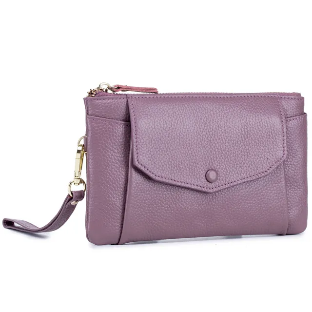Simple Ultra thin Long Clutch For Ladies Purple - Shop at LoveMi