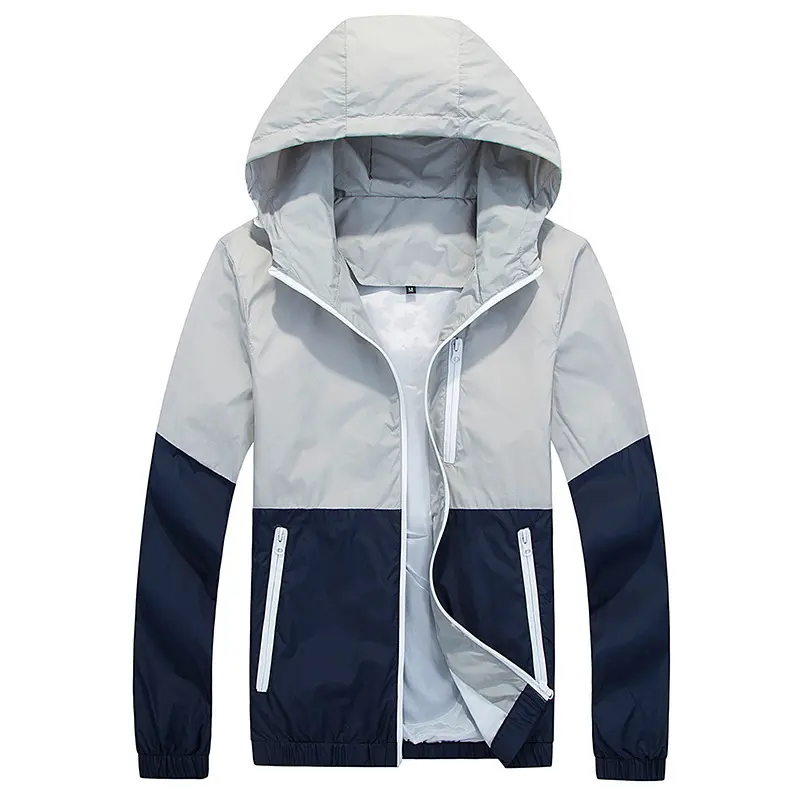 Men's Jacket Spring and Autumn Thin Hooded Couple Fashion