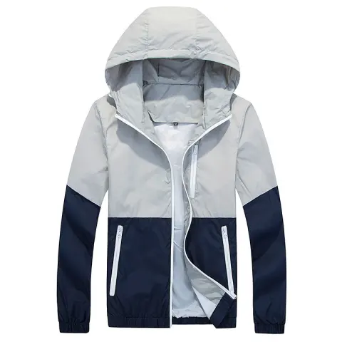Men's Jacket Spring and Autumn Thin Hooded Couple Fashion
