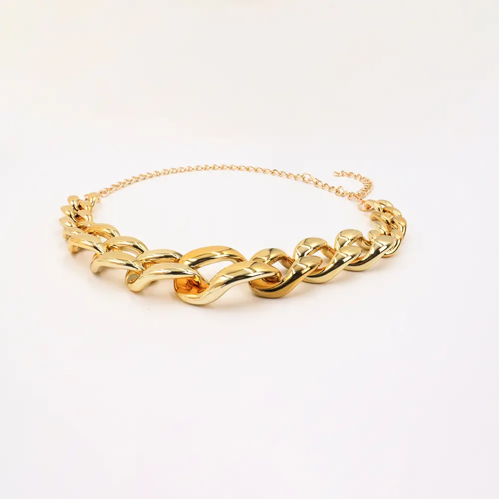 Individual Single Waist Chain Hip Hop Punk Body Chain Female Hyperbole Hollow Thick Chain Simple European And American New Accessories