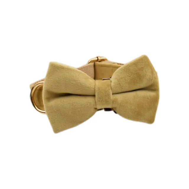 Pet Collar Dog Fabric Velvet Bow3 - Shop at LoveMi
