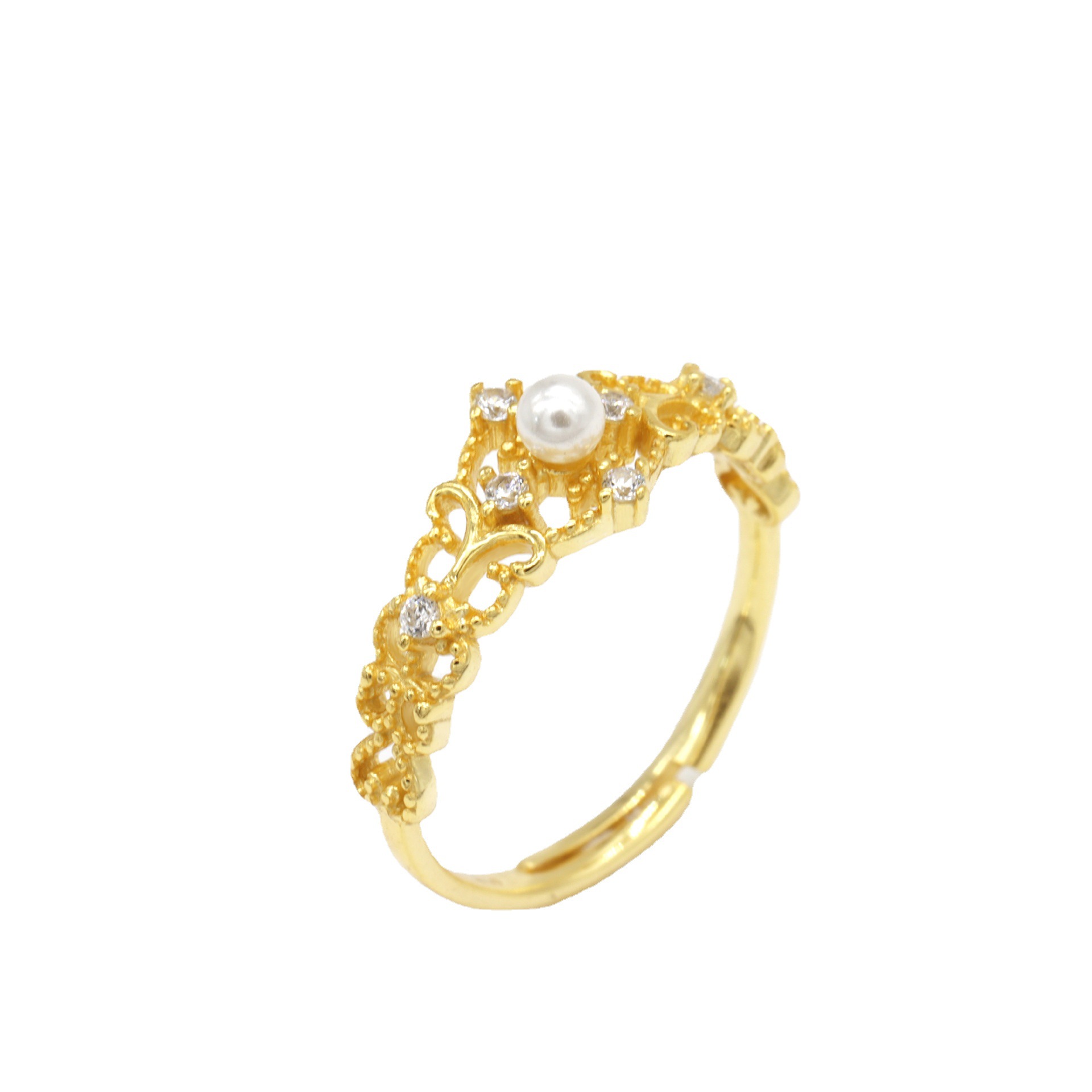 Women's Gold plated Antique Hollow Ring Jz36 - Shop at LoveMi