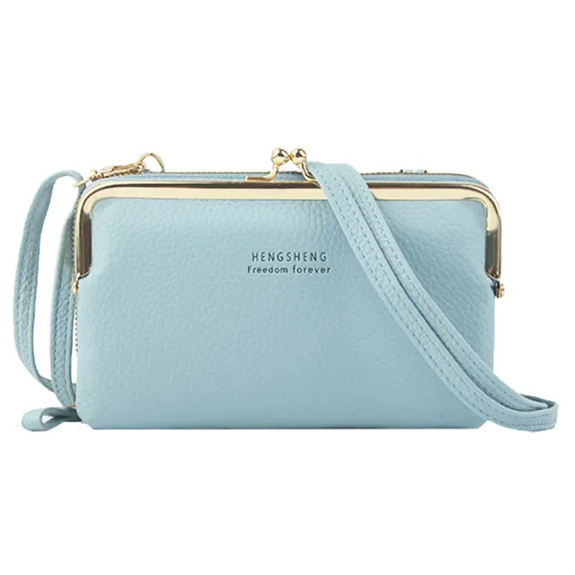 Fashion Mobile Phone Bag Messenger Baita Clutch Bag Leisure Blue - Shop at LoveMi