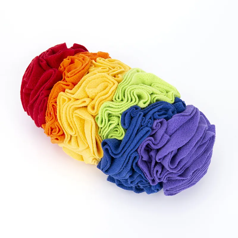 Dog Snuffle Pad Dog Toys Dog Trainning Pets - Rainbow Color
