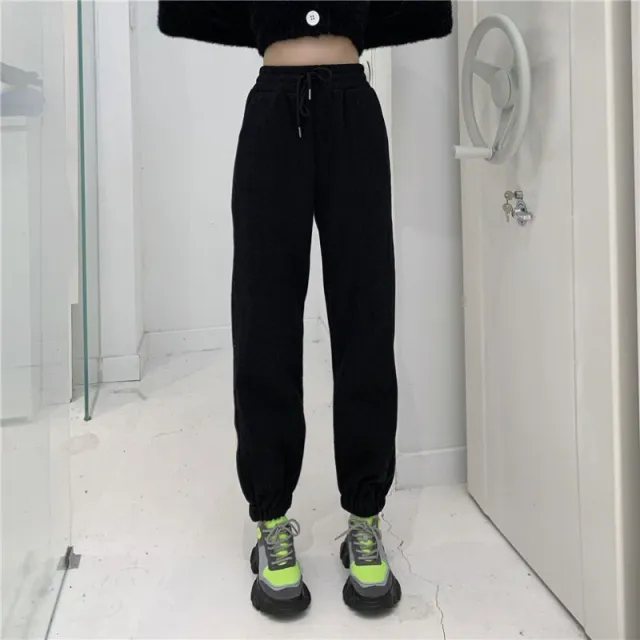 Leggings Pants Plush Fashion Show Thin Women Plush Black - Shop at LoveMi