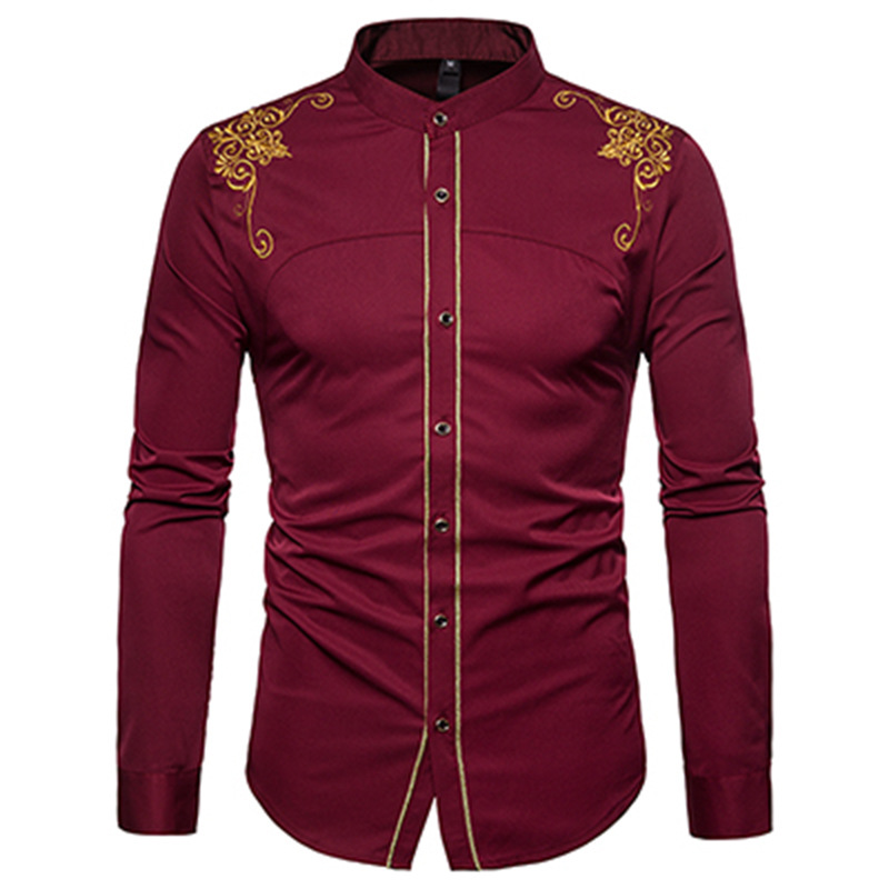 Spring New Style British Palace Embroidered Shirt