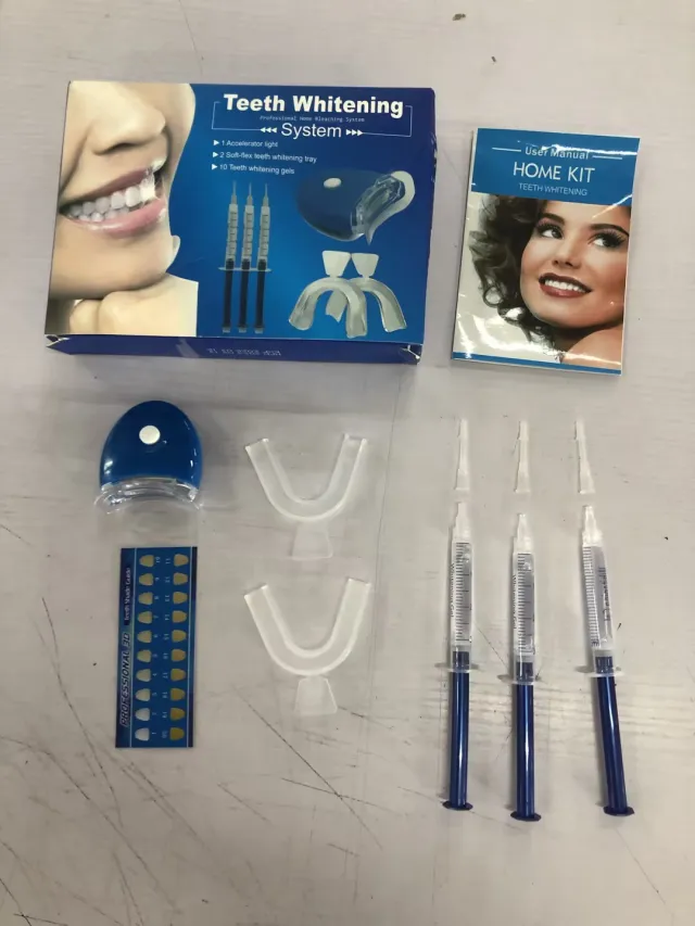 Teeth Whitening Kit with Led Light Blue - Shop at LoveMi