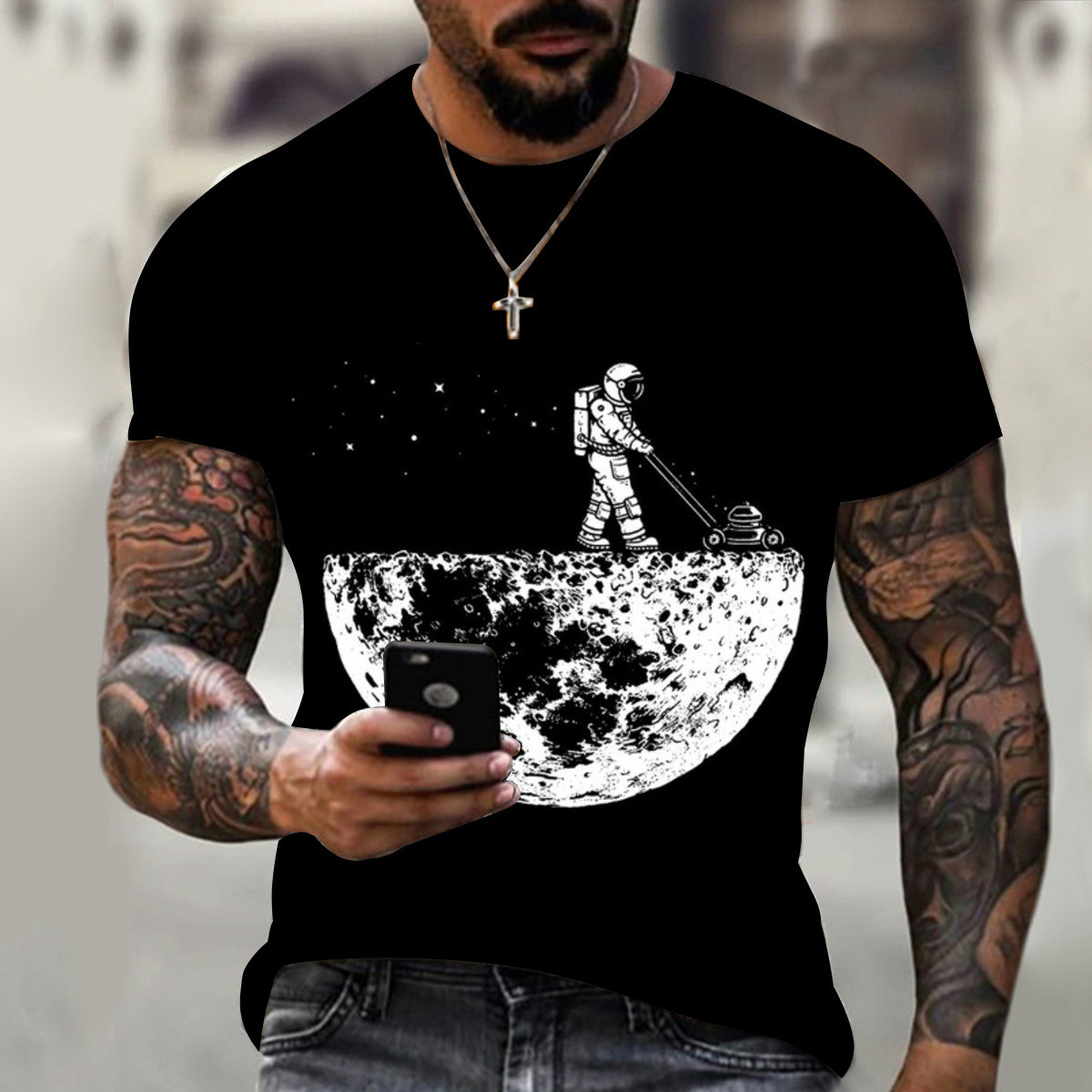 Title 3, Camiseta personalizada con estampado de astrona...