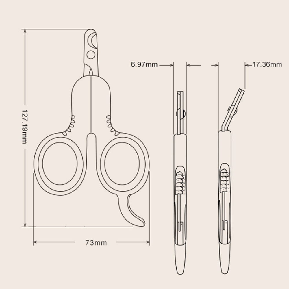 Pet Nail Clippers Professional Claw Trimmer Bended Scissor Special For Cats Kittens Dogs Puppies Small Animals