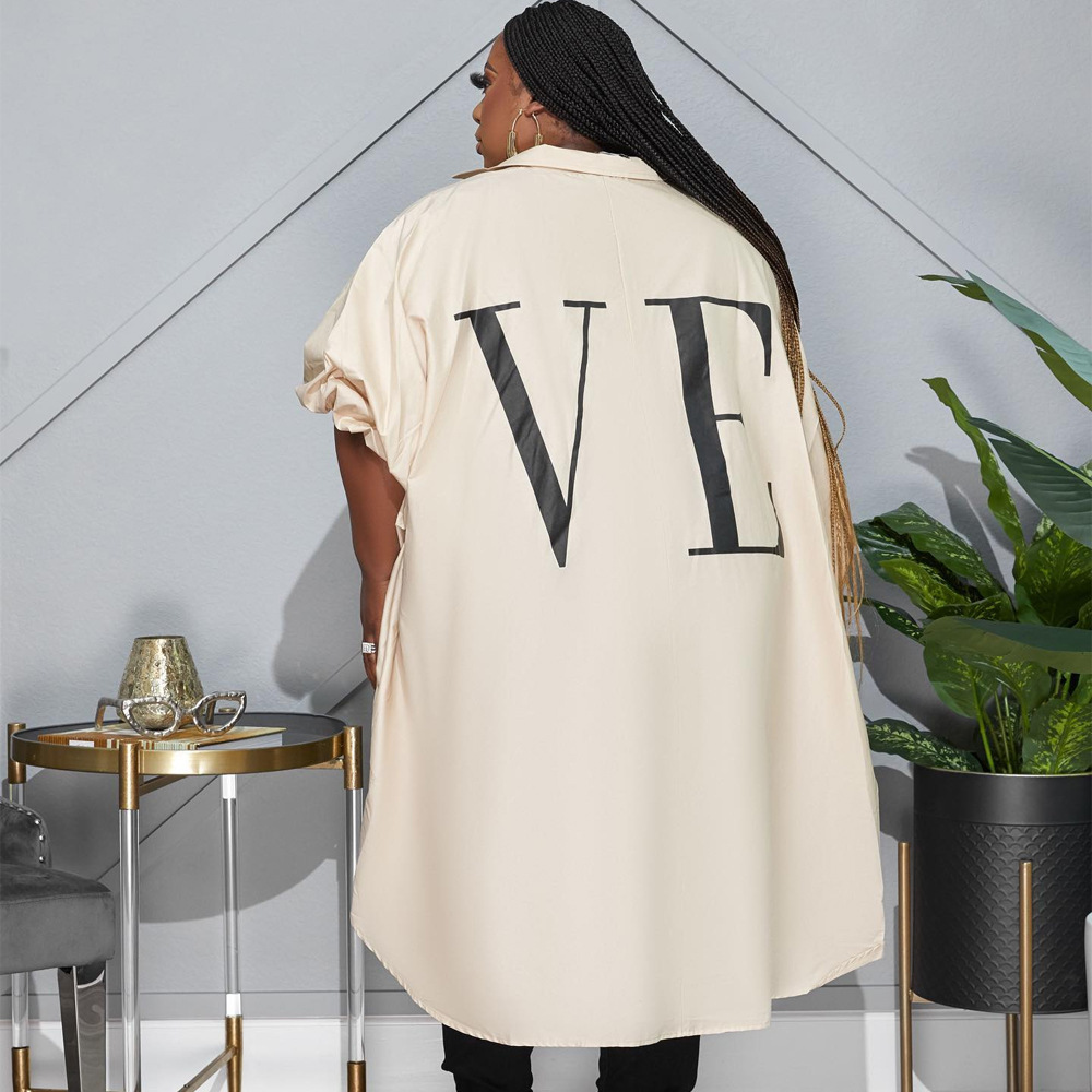 Women's Irregular Design Loose Bat Sleeve Shirt