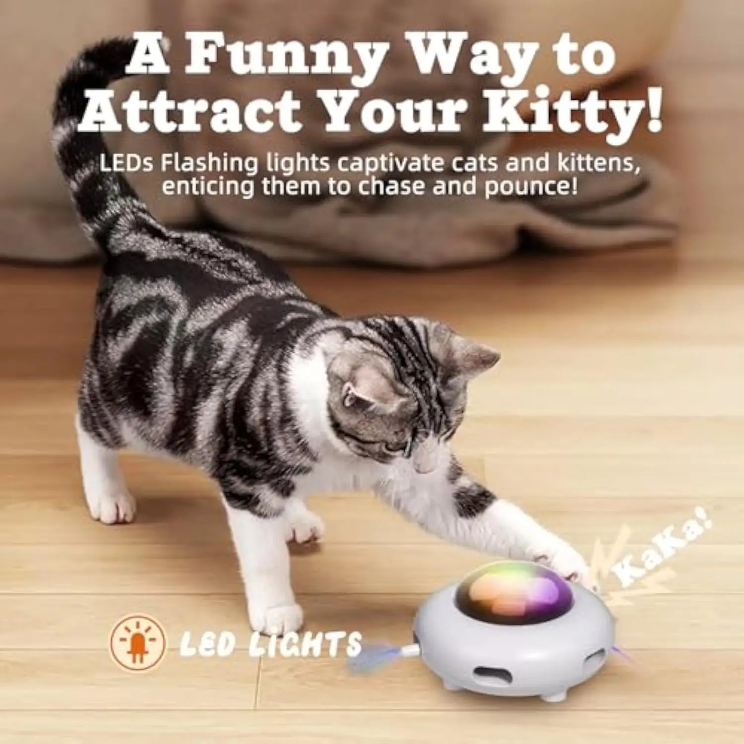 Interactive Cat Toys For Indoor Cats Automatic