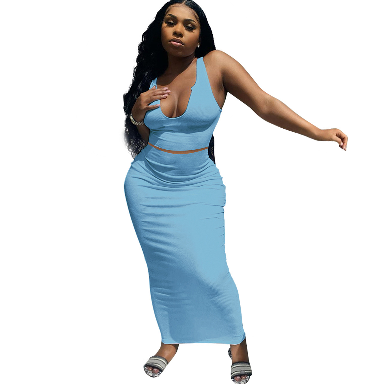 Women's European And American V-neck Short Vest