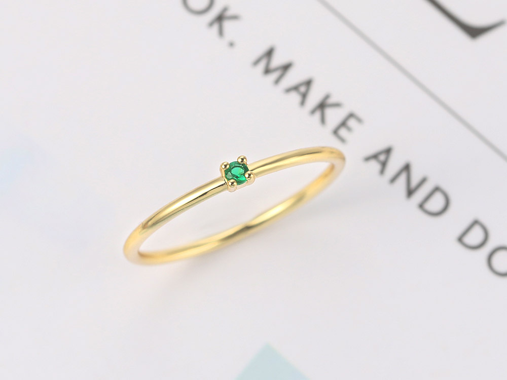 Fashion Simple Women's Zircon Fine Ring