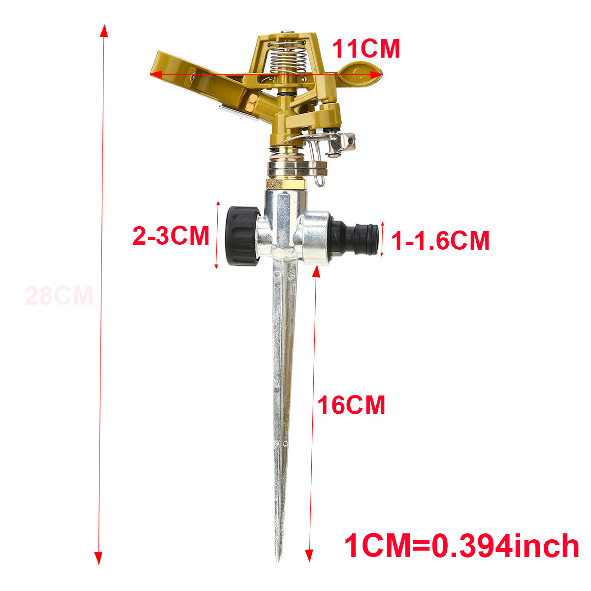 360 Rotating Water Sprayer Garden Lawn Farm Watering Irrigation Sprinkler UK — image 6