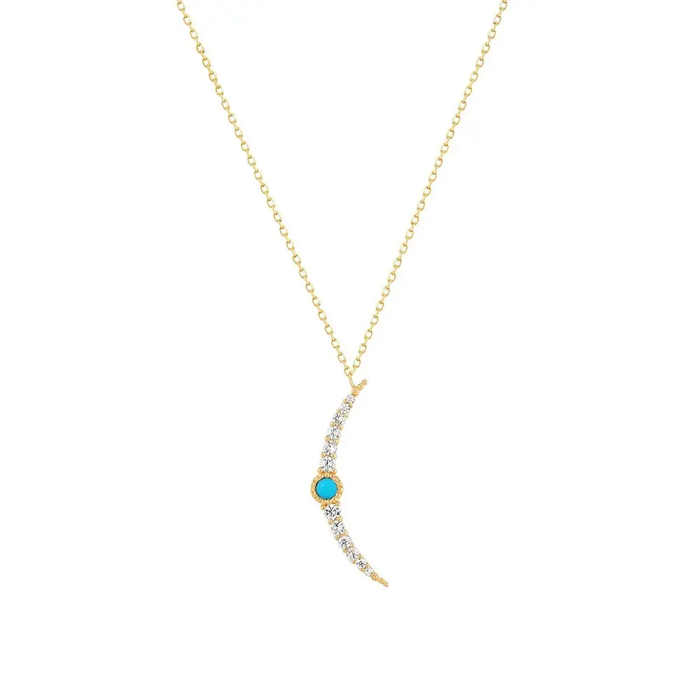 INS Wind Turquoise Clavicle Chain Geometry