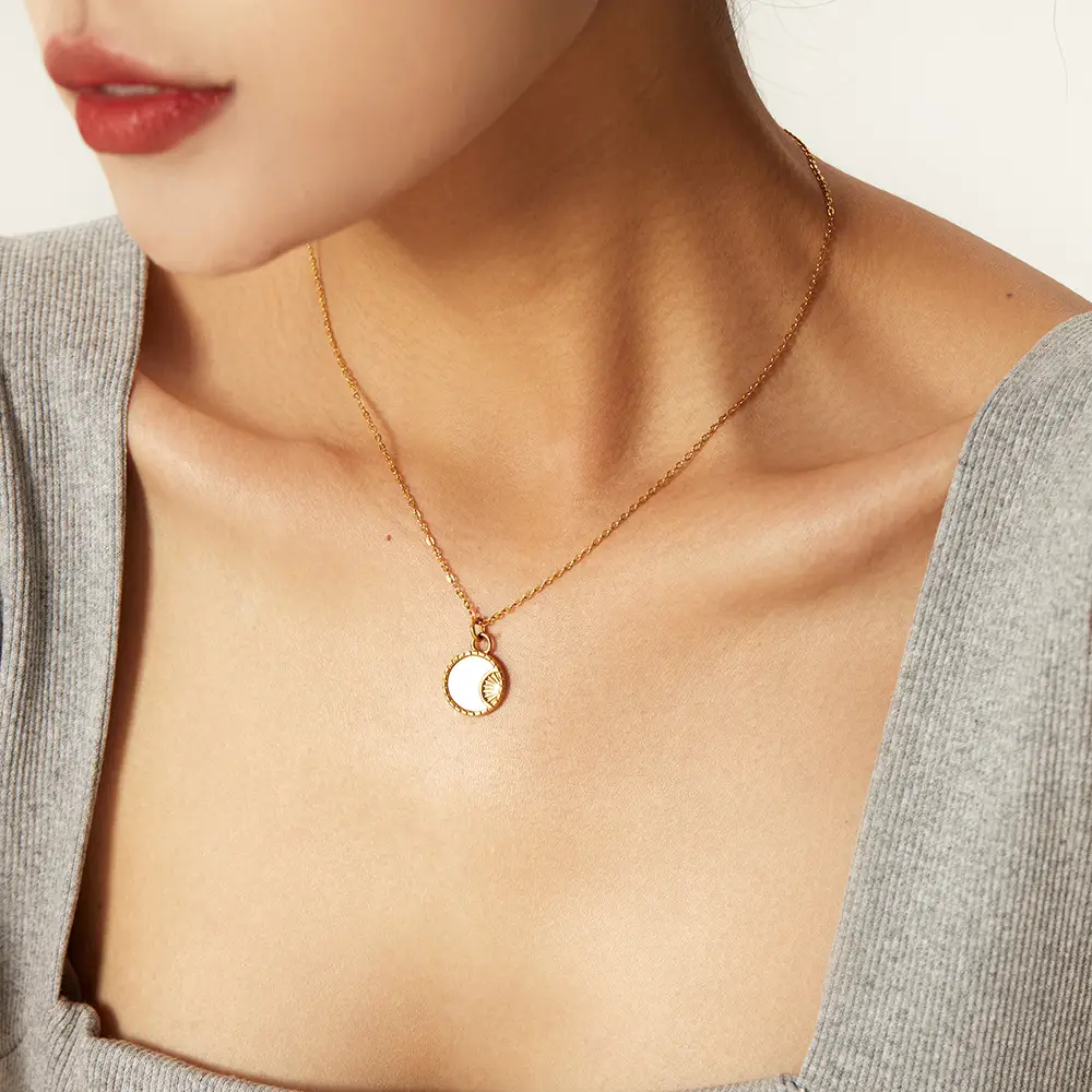 French Vintage Stainless Steel Necklace