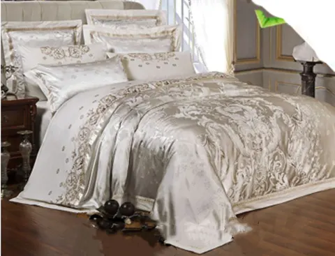 Ice Silk Jacquard European Luxury High-end Linen and Cotton
