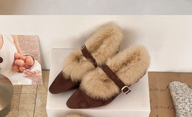 Suede Wedge Mary Jane Flats, picture 4 of 4