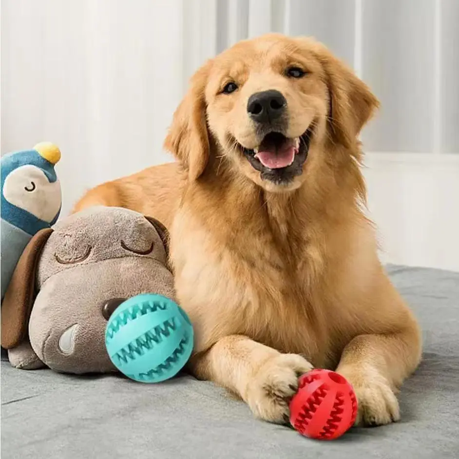Dog Toys Treat Balls Interactive Hemp Rope Rubber Leaking Balls For Small Dogs Chewing Bite Resistant Toys Pet Tooth Cleaning Bite Resistant Toy Ball For Pet Dogs Puppy – image 8