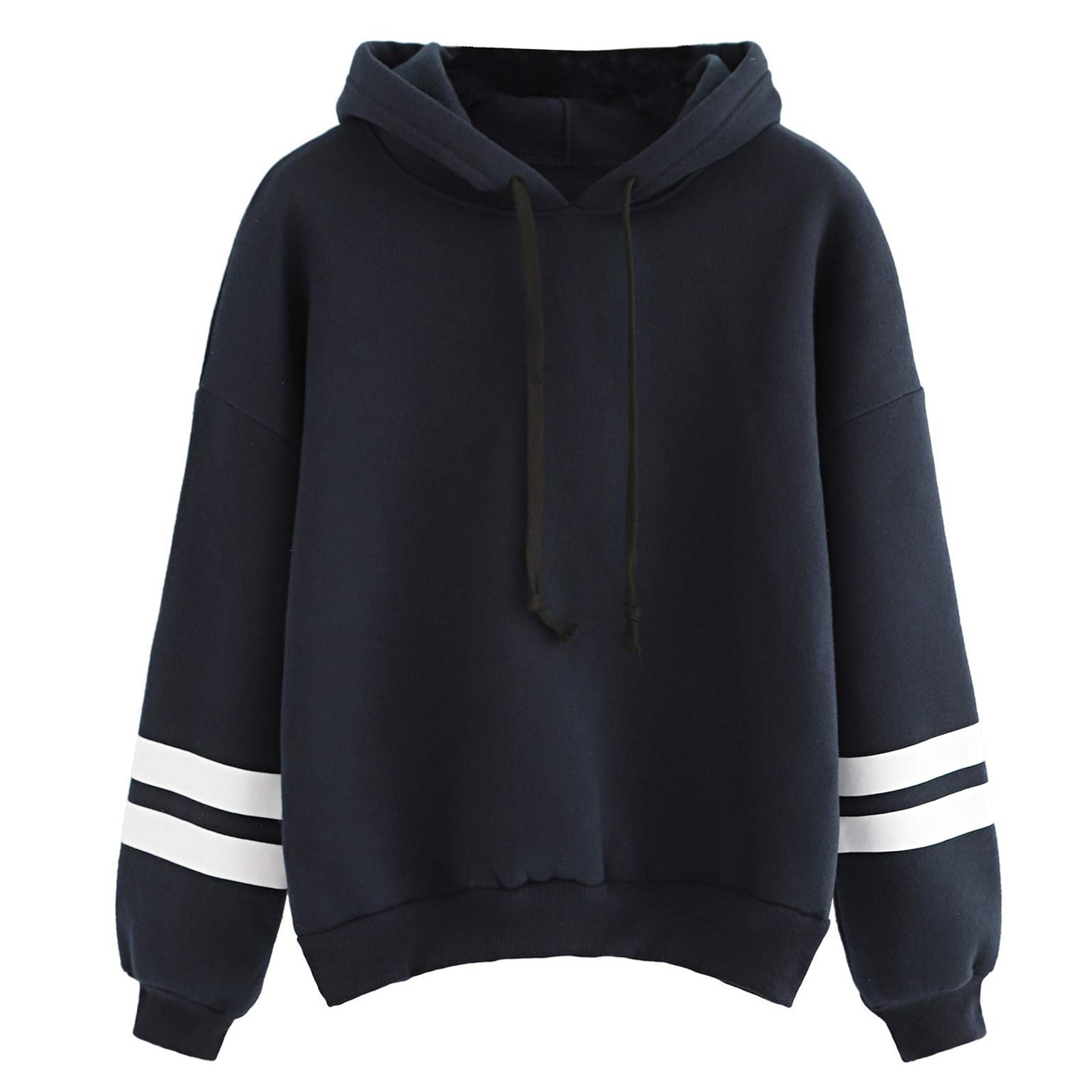 Title 4, Ladies fashion hooded striped sweater