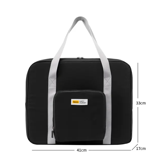 Foldable Travel Duffel Bag Tote Carry On Luggage For Women And Men Fitness Bag Black - Shop at LoveMi
